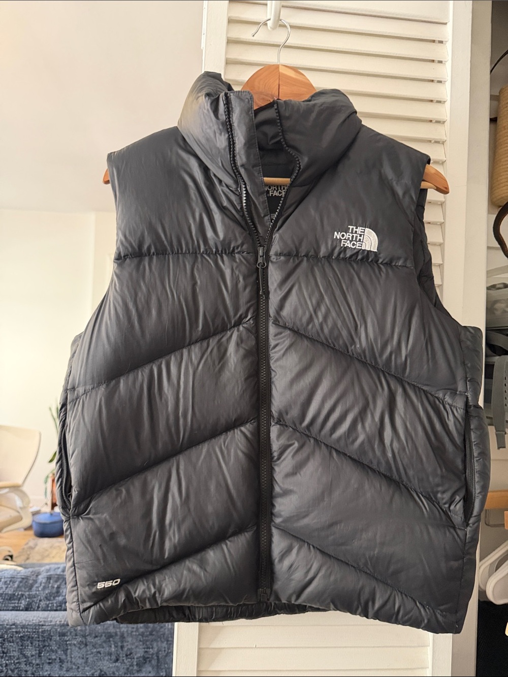 The North Face Black Quilted 550 Down Puffer Vest